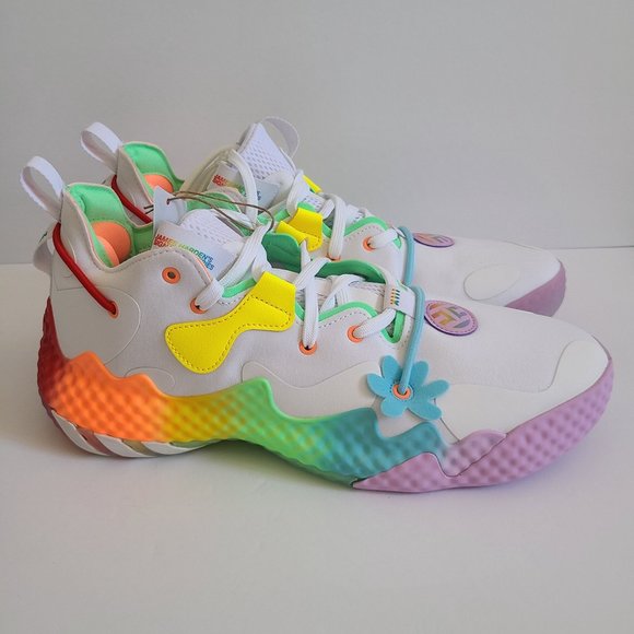NEW Adidas SM Harden Vol. 6 Pastel Basketball Shoes HQ1271 Size 13 White main image 4